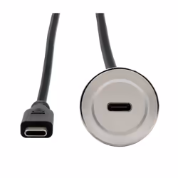EXSYS EX-49183 USB cable USB 3.2 Gen 2 (3.1 Gen 2) 0.3 m USB C Black, Silver