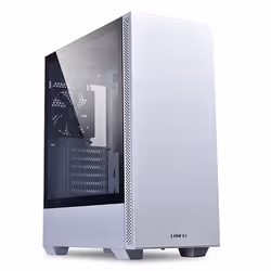 Lian Li LANCOOL 205, Midi Tower, PC, White, ATX, micro ATX, Mini-ITX, Steel, Tempered glass, 16 cm