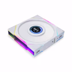 Lian Li 12TLLCD1W computer cooling system Computer case Fan 12 cm White 1 pc(s)