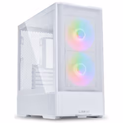 Lian Li Lancool 207, Midi Tower, PC, White, ATX, micro ATX, Mini-ITX, Steel, Tempered glass, Gaming