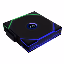 Lian Li Uni Fan TL120 LCD Reverse Blade Wireless, Fan, 12 cm, Black