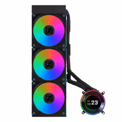 Lian Li GA II Hydroshift II LCD-C 360CL Processor All-in-one liquid cooler 12 cm Black 1 pc(s)