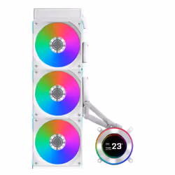 Lian Li GA II Hydroshift II LCD-C 360CL Processor All-in-one liquid cooler 12 cm White 1 pc(s)