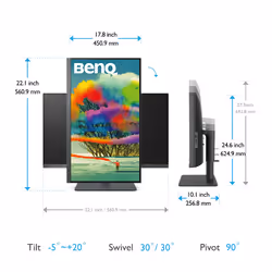 BenQ PD2705U computer monitor 68.6 cm (27") 3840 x 2160 pixels 4K Ultra HD LED Black - Additional view 5