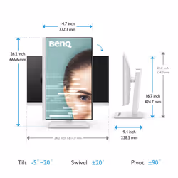 BenQ GW2790QT computer monitor 68.6 cm (27") 2560 x 1440 pixels Quad HD LED White - Additional view 4