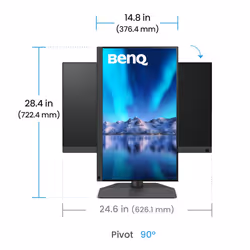 BenQ SW242Q computer monitor 61.2 cm (24.1") 2560 x 1600 pixels WQXGA LED Black - Additional view 4