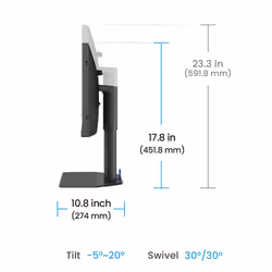 BenQ SW242Q computer monitor 61.2 cm (24.1") 2560 x 1600 pixels WQXGA LED Black - Additional view 5