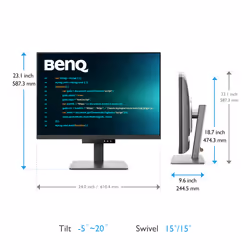 BenQ RD280U computer monitor 71.6 cm (28.2") 3840 x 2560 pixels 4K Ultra HD Black - Additional view 5