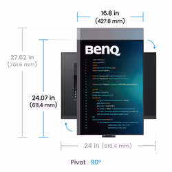 BenQ RD280UA computer monitor 71.6 cm (28.2") 3840 x 2560 pixels 4K Ultra HD Black - Additional view 7