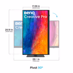 BenQ PV3250U Monitor 31.5 inch 4K UHD IPS 120 Hz 5 ms Black - Additional view 4