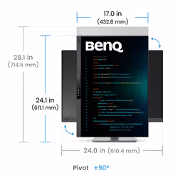 BenQ RD280UG Monitor 28.2 inch 4K UHD IPS 120 Hz 5 ms Black - Additional view 7