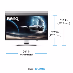 BenQ EX271UZ computer monitor 67.3 cm (26.5") 3840 x 2160 pixels 4K Ultra HD OLED Black, White - Additional view 7