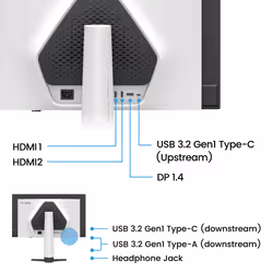BenQ EX271QZ computer monitor 67.3 cm (26.5") 2560 x 1440 pixels 2K OLED White - Additional view 5