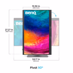 BenQ PD2770U computer monitor 68.6 cm (27") 3840 x 2160 pixels 4K Ultra HD LCD Black - Additional view 5