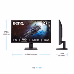 BenQ GW2790P Monitor 27 inch Full HD IPS 120 Hz 5 ms Black - Additional view 4