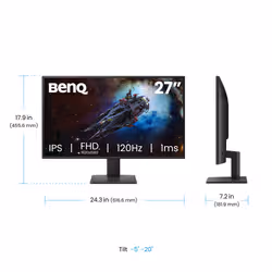 BenQ GW2791P 27" IPS 1920x1080 120Hz 1ms Eye-Care Widescreen Gaming Monitor - Additional view 4