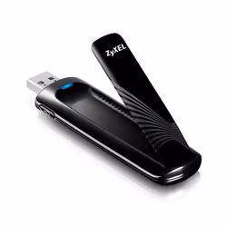 Zyxel NWD6605, Wireless, USB, WLAN, Wi-Fi 5 (802.11ac), 867 Mbit/s, Black