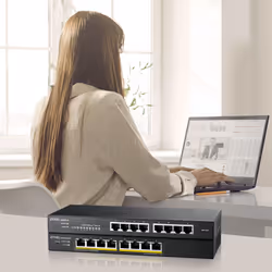 Zyxel GS1915-8EP Managed L2 Gigabit Ethernet (10/100/1000) Power over Ethernet (PoE) Black - Additional view 8