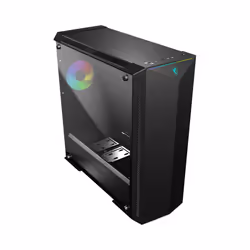 MSI MPG GUNGNIR 100 Mid Tower Gaming Computer Case 'Black, 1x 120mm ARGB + 3x 120mm Fan, Mystic Light Sync, 8 Channel ARGB Hu ...