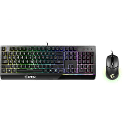 MSI VIGOR GK30 COMBO RGB MEMchanical Gaming Keyboard + Clutch GM11 Gaming Mouse ' UK Layout, 6-Zone RGB Lighting Keyboard, Dual-Zone RGB Lighting Mouse, 5000 DPI Optical Sensor, RGB Mystic Light'