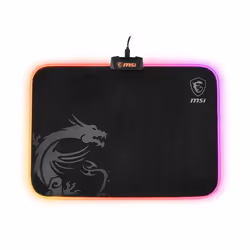 MSI AGILITY GD60 RGB Pro Gaming Mousepad '386mm x 290mm, Pro Gamer Silk Surface, Iconic Dragon design, Anti-slip and shock-absorbing rubber base, RGB edges' - Additional view 2