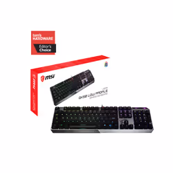 MSI VIGOR GK50 LOW PROFILE Mechanical Gaming Keyboard 'UK-Layout, KAILH Low-Profile Switches, Multi-Layer RGB LED Backlit, Ta ...