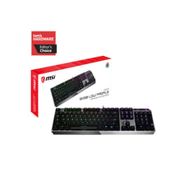 MSI VIGOR GK50 LOW PROFILE Mechanical Gaming Keyboard 'UK-Layout, KAILH Low-Profile Switches, Multi-Layer RGB LED Backlit, Tactile, Floating Key Design'