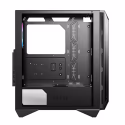 MSI MPG GUNGNIR 110R Mid Tower Gaming Computer Case Black, USB 3.2 Gen2 Type C, 4x 120mm ARGB Fan, Mystic Light Sync, 1 to 6 ARGB Control board, 2x Tempered Glass Panels, ATX, mATX, mini-ITX - Additional view 4