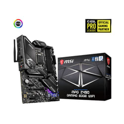 MSI MPG Z490 GAMING EDGE WIFI Motherboard 'ATX, LGA1200, DDR4, LAN, 802.11ax WiFi 6 + Bluetooth 5.1, USB 3.2, Lightning USB, Type C, M.2, RGB, DisplayPort, HDMI, Gen 4 Ready, 10th Gen Intel Core'