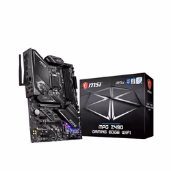 MSI MPG Z490 GAMING EDGE WIFI Motherboard 'ATX, LGA1200, DDR4, LAN, 802.11ax WiFi 6 + Bluetooth 5.1, USB 3.2, Lightning USB, Type C, M.2, RGB, DisplayPort, HDMI, Gen 4 Ready, 10th Gen Intel Core'
