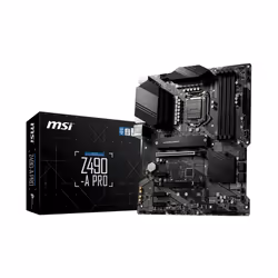 MSI Z490-A PRO Motherboard 'ATX, LGA1200, DDR4, LAN, USB 3.2 Gen2, Type C, M.2, DisplayPort, HDMI, Gen 4 Ready, 10th Gen Intel Core'