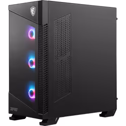 MSI MPG VELOX 100R Mid Tower Gaming Computer Case 'Black, 4x 120mm ARGB Fans, 1-6 ARGB Hub, ARGB light strip, USB Type-C, Tempered Glass, Center, E-ATX, ATX, mATX, mini-ITX' - Additional view 5