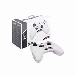 MSI FORCE GC20 V2 WHITE Gaming Controller 'PC and Android ready, Wired, adjustable D-Pad cover, Dual vibration motors, Ergonomic design, detachable cables' - Additional view 5