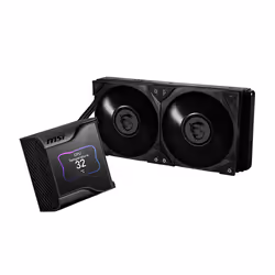 MSI MEG CORELIQUID S280 Liquid CPU Cooler '280mm Radiator, 2.4'' IPS Display with fan, 2x 140mm Silent PWM Fan, Center, Supports Intel and AMD Platforms, Latest LGA 1700 ready, Cooled by ASETEK' - Additional view 4