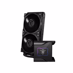 MSI MEG CORELIQUID S280 Liquid CPU Cooler '280mm Radiator, 2.4'' IPS Display with fan, 2x 140mm Silent PWM Fan, Center, Supports Intel and AMD Platforms, Latest LGA 1700 ready, Cooled by ASETEK' - Additional view 5