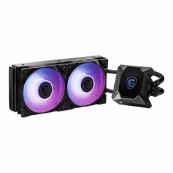 MSI MPG CORELIQUID K240 V2 Liquid CPU Cooler '240mm Radiator, 2.4'' LCD display with fan, 3x 120mm ARGB PWM Fan, Center, Supports Intel and AMD Platforms, Latest LGA 1700 ready, Cooled by ASETEK' - Additional view 4