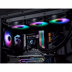 MSI MAG CORELIQUID 360R V2 Liquid CPU Cooler '360mm Radiator, 3x 120mm ARGB PWM Fan, ARGB lighting, Center Supported, Compatible with Intel and AMD Platforms, Latest LGA 1700 ready' - Additional view 4