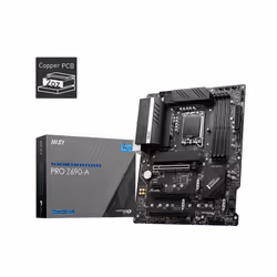 MSI PRO Z690-A, Intel, LGA 1700, Intel® Core™ i3, Intel® Core™ i5, Intel® Core™ i7, Intel® Core™ i9, DDR5-SDRAM, 128 GB, DIMM