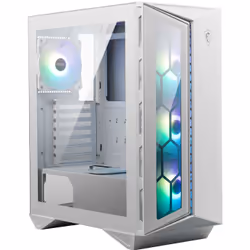 MSI MPG GUNGNIR 110R WHITE Mid Tower Gaming Computer Case 'White, 4x 120mm ARGB Fan, 1 to 6 ARGB Control board, USB Type-C, Tempered Glass, Center, ATX, mATX, mini-ITX' - Additional view 4
