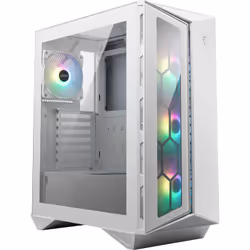 MSI MPG GUNGNIR 110R WHITE Mid Tower Gaming Computer Case 'White, 4x 120mm ARGB Fan, 1 to 6 ARGB Control board, USB Type-C, Tempered Glass, Center, ATX, mATX, mini-ITX' - Additional view 5