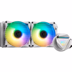 MSI MAG CORELIQUID 240R V2 WHITE Liquid CPU Cooler '240mm Radiator, 2x 120mm ARGB PWM Fan, ARGB lighting, Center Supported, Compatible with Intel and AMD Platforms, Latest LGA 1700 ready' - Additional view 6