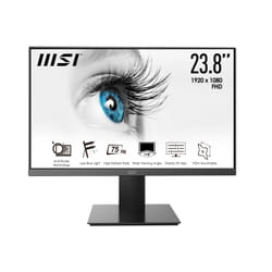 MSI Pro MP241X 23.8 Inch Monitor, Full HD (1920 x 1080), 75Hz, VA, 4ms, AdaptiveSync, HDMI, VGA, Anti-Glare, Anti-Flicker, Less Blue light, TÜV Certified, VESA, Black