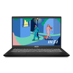 MSI Modern 15 B12M-026UK Intel® Core™ i7 i7-1255U Laptop 39.6 cm (15.6") Full HD 8 GB DDR4-SDRAM 256 GB SSD Wi-Fi 6 (802.11ax) Windows 11 Home Black