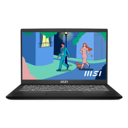 MSI Modern 15 B12M-027UK Intel® Core™ i5 i5-1235U Laptop 39.6 cm (15.6") Full HD 8 GB DDR4-SDRAM 512 GB SSD Wi-Fi 6 (802.11ax) Windows 11 Home Black