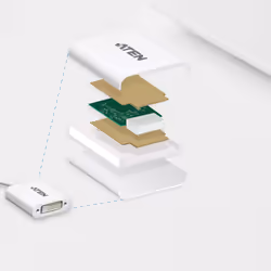 ATEN DisplayPort to DVI converter, PC: Up to UXGA / HDTV: Up to 1080i,1080p - Additional view 4