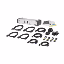 ATEN 4-Port USB 3.1 Gen 1 DisplayPort 1.1 KVMP™ Switch with Speaker (KVM cables included) - Additional view 4
