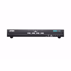 ATEN 4-Port USB DVI Secure KVM Switch, 3840 x 2160 pixels, 4K Ultra HD, Rack mounting, 5.4 W, Black