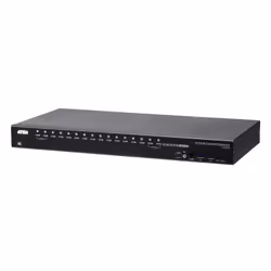ATEN 16-Port USB 3.0 4K DisplayPort KVM Switch, 4096 x 2160 pixels, 4K Ultra HD, 26.66 W, Black