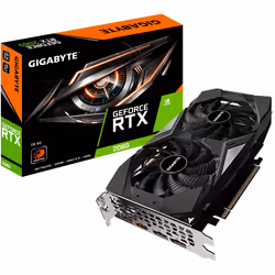 GIGABYTE GeForce RTX 2060 D6 6G, GeForce RTX 2060, 6 GB, GDDR6, 192 bit, 7680 x 4320 pixels, PCI Express x16 3.0
