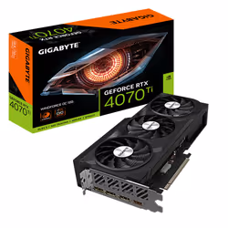 GIGABYTE GeForce RTX 4070 Ti WINDFORCE OC 12G, GeForce RTX 4070 Ti, 12 GB, GDDR6X, 192 bit, 7680 x 4320 pixels, PCI Express 4 ...